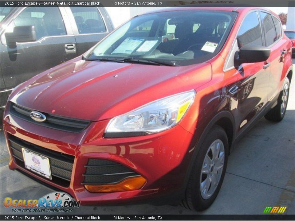 2015 Ford Escape S Sunset Metallic / Charcoal Black Photo #5