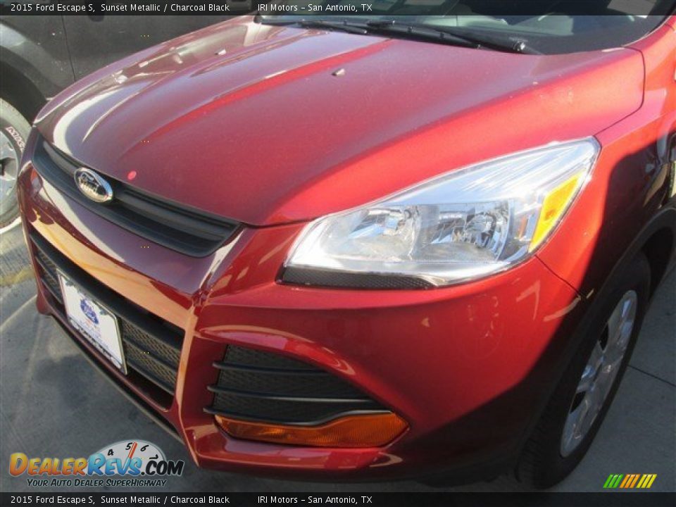 2015 Ford Escape S Sunset Metallic / Charcoal Black Photo #6