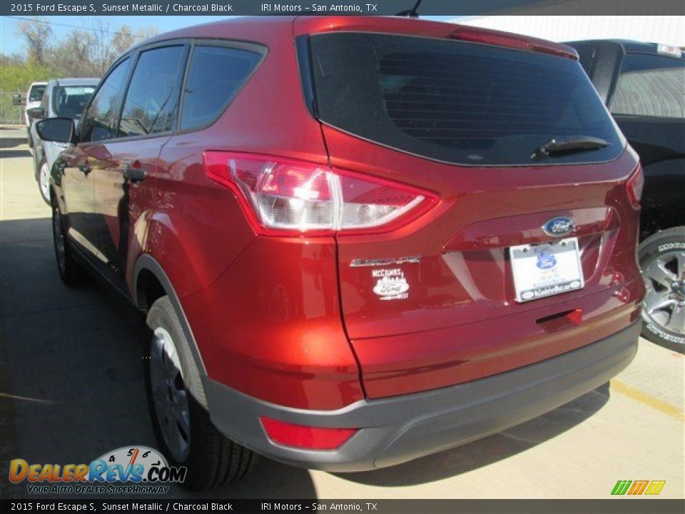 2015 Ford Escape S Sunset Metallic / Charcoal Black Photo #7