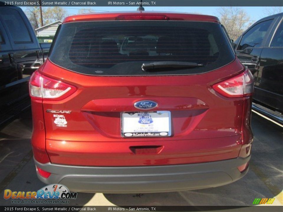 2015 Ford Escape S Sunset Metallic / Charcoal Black Photo #8