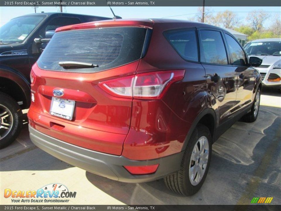2015 Ford Escape S Sunset Metallic / Charcoal Black Photo #9