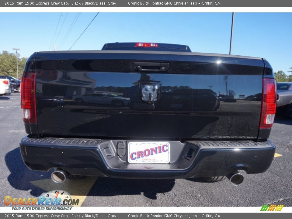 2015 Ram 1500 Express Crew Cab Black / Black/Diesel Gray Photo #6