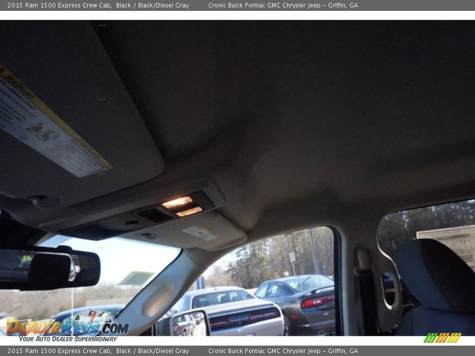 2015 Ram 1500 Express Crew Cab Black / Black/Diesel Gray Photo #11