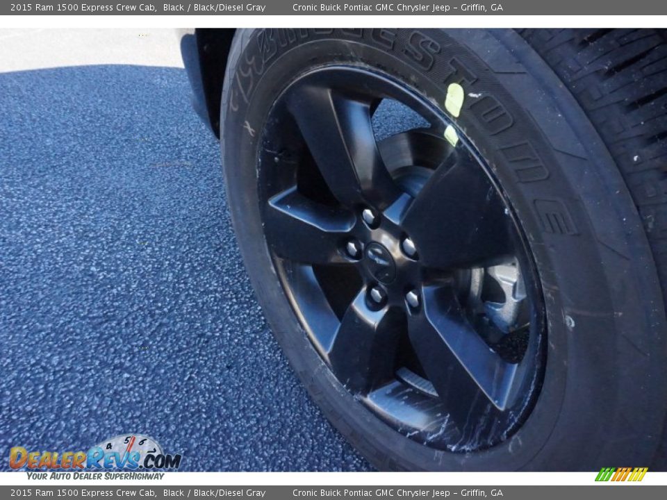2015 Ram 1500 Express Crew Cab Black / Black/Diesel Gray Photo #12