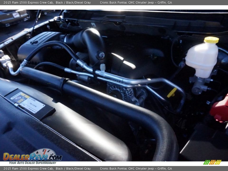 2015 Ram 1500 Express Crew Cab Black / Black/Diesel Gray Photo #13
