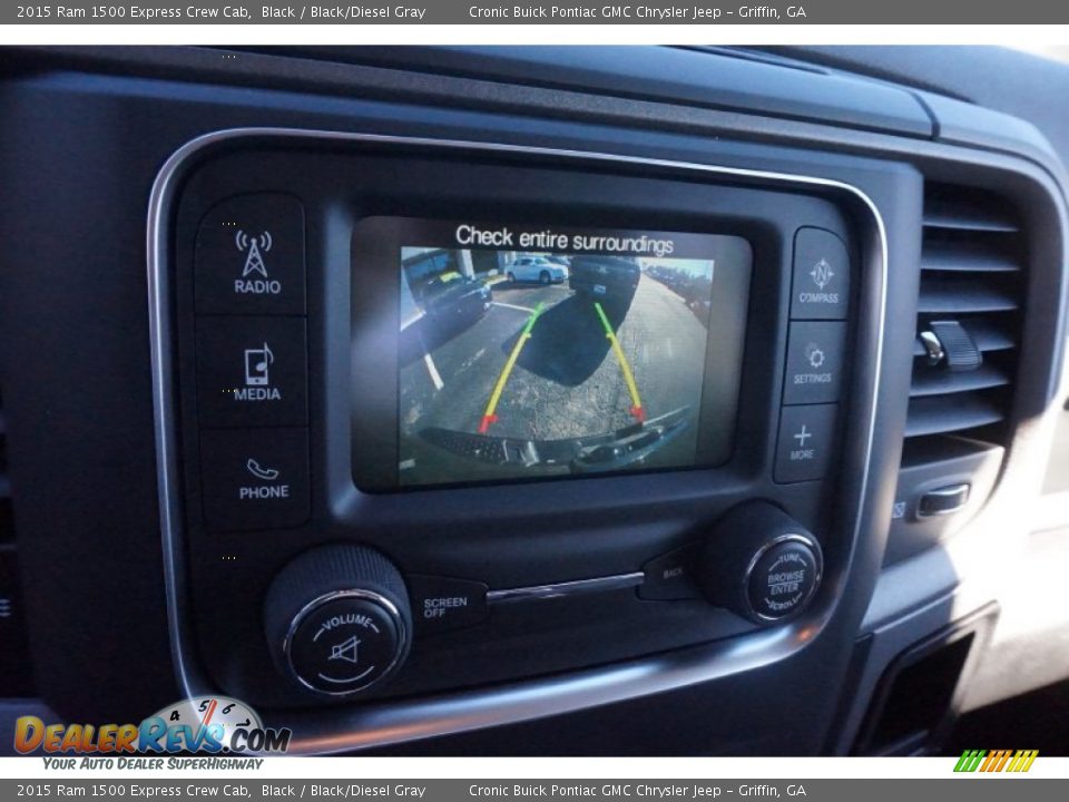 2015 Ram 1500 Express Crew Cab Black / Black/Diesel Gray Photo #15