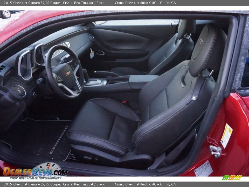 Black Interior - 2015 Chevrolet Camaro SS/RS Coupe Photo #8