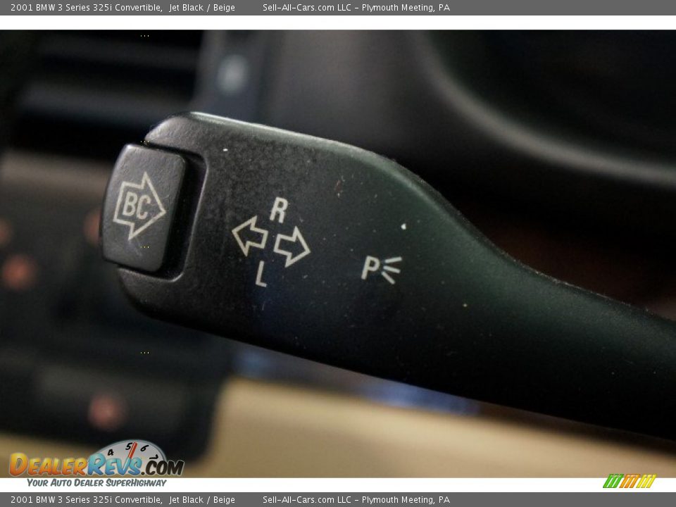 2001 BMW 3 Series 325i Convertible Jet Black / Beige Photo #23