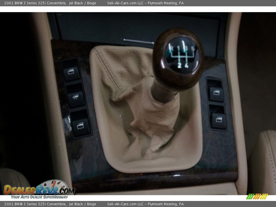 2001 BMW 3 Series 325i Convertible Jet Black / Beige Photo #30