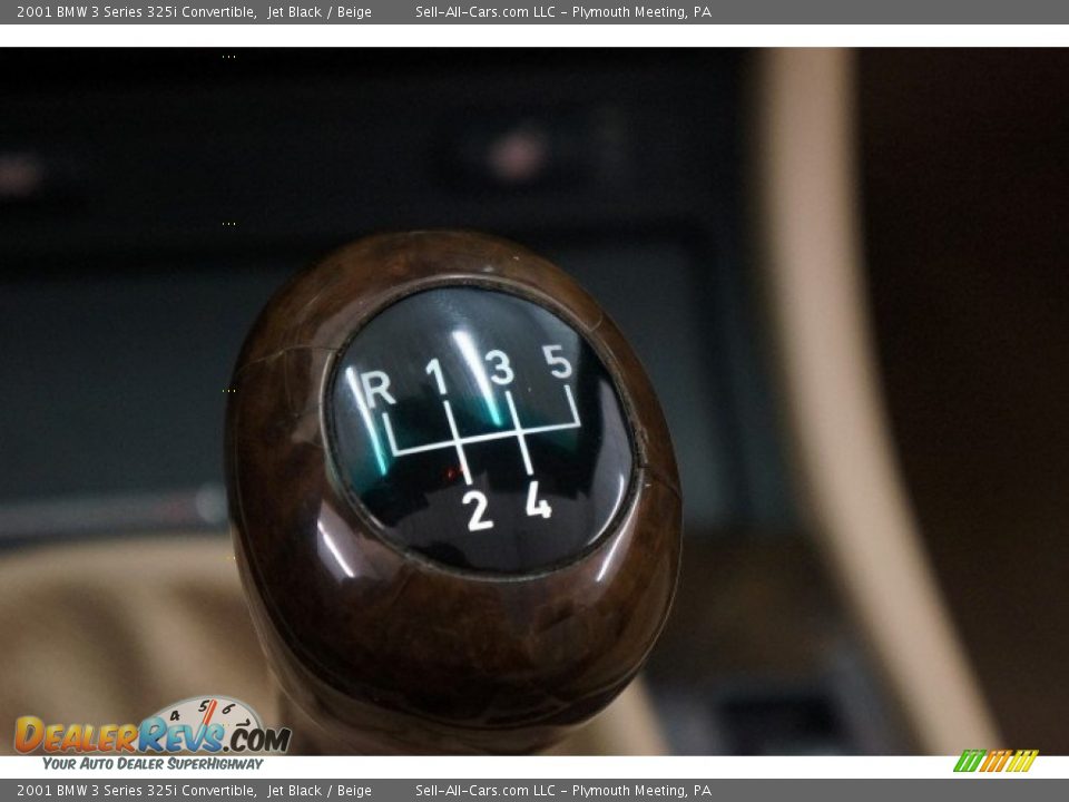 2001 BMW 3 Series 325i Convertible Jet Black / Beige Photo #31