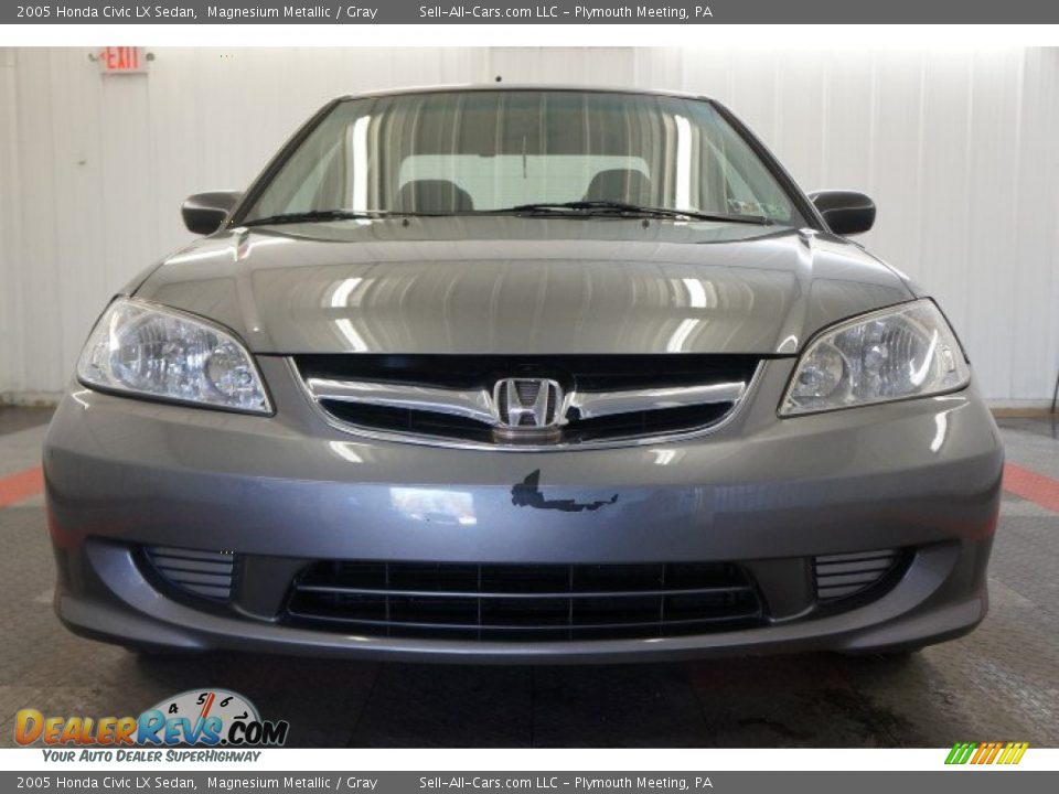 2005 Honda Civic LX Sedan Magnesium Metallic / Gray Photo #4