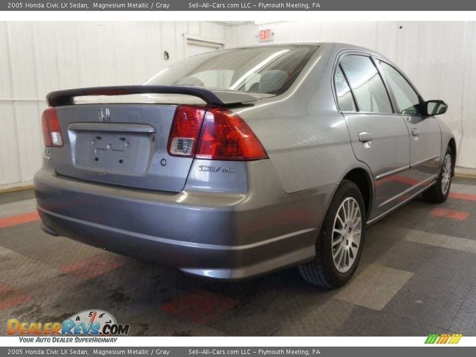 2005 Honda Civic LX Sedan Magnesium Metallic / Gray Photo #8