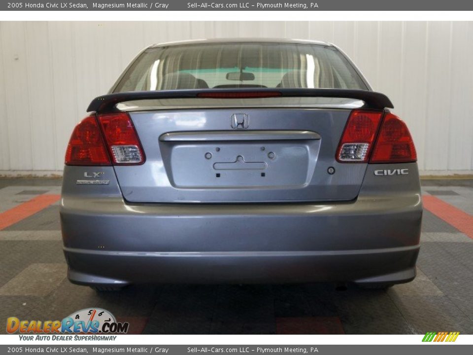 2005 Honda Civic LX Sedan Magnesium Metallic / Gray Photo #9