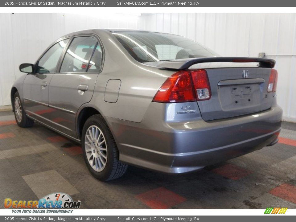 2005 Honda Civic LX Sedan Magnesium Metallic / Gray Photo #10