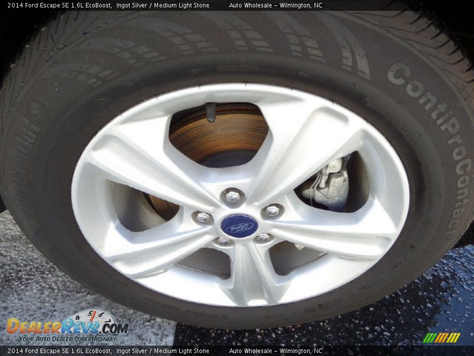 2014 Ford Escape SE 1.6L EcoBoost Ingot Silver / Medium Light Stone Photo #7