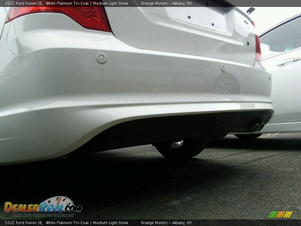2012 Ford Fusion SE White Platinum Tri-Coat / Medium Light Stone Photo #7