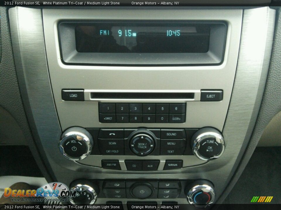 2012 Ford Fusion SE White Platinum Tri-Coat / Medium Light Stone Photo #14