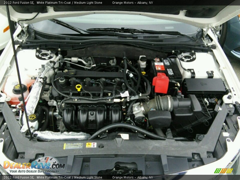 2012 Ford Fusion SE White Platinum Tri-Coat / Medium Light Stone Photo #23