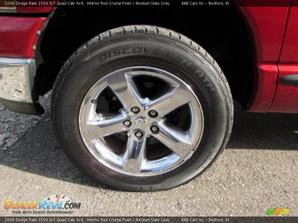 2006 Dodge Ram 1500 SLT Quad Cab 4x4 Inferno Red Crystal Pearl / Medium Slate Gray Photo #9