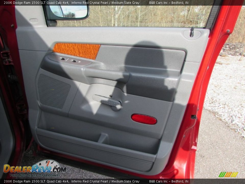 2006 Dodge Ram 1500 SLT Quad Cab 4x4 Inferno Red Crystal Pearl / Medium Slate Gray Photo #19