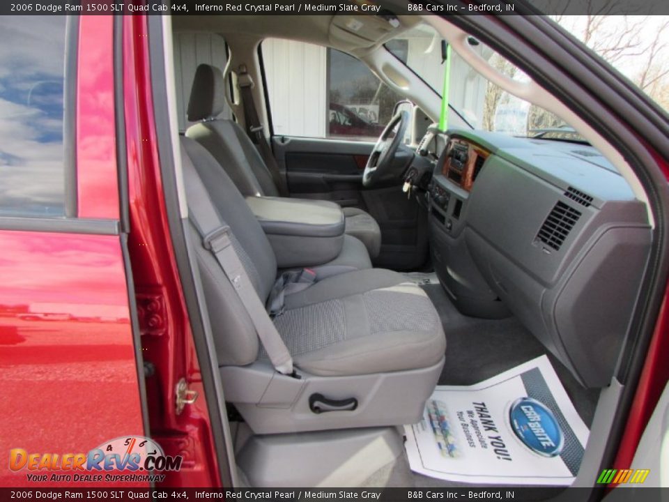 2006 Dodge Ram 1500 SLT Quad Cab 4x4 Inferno Red Crystal Pearl / Medium Slate Gray Photo #20