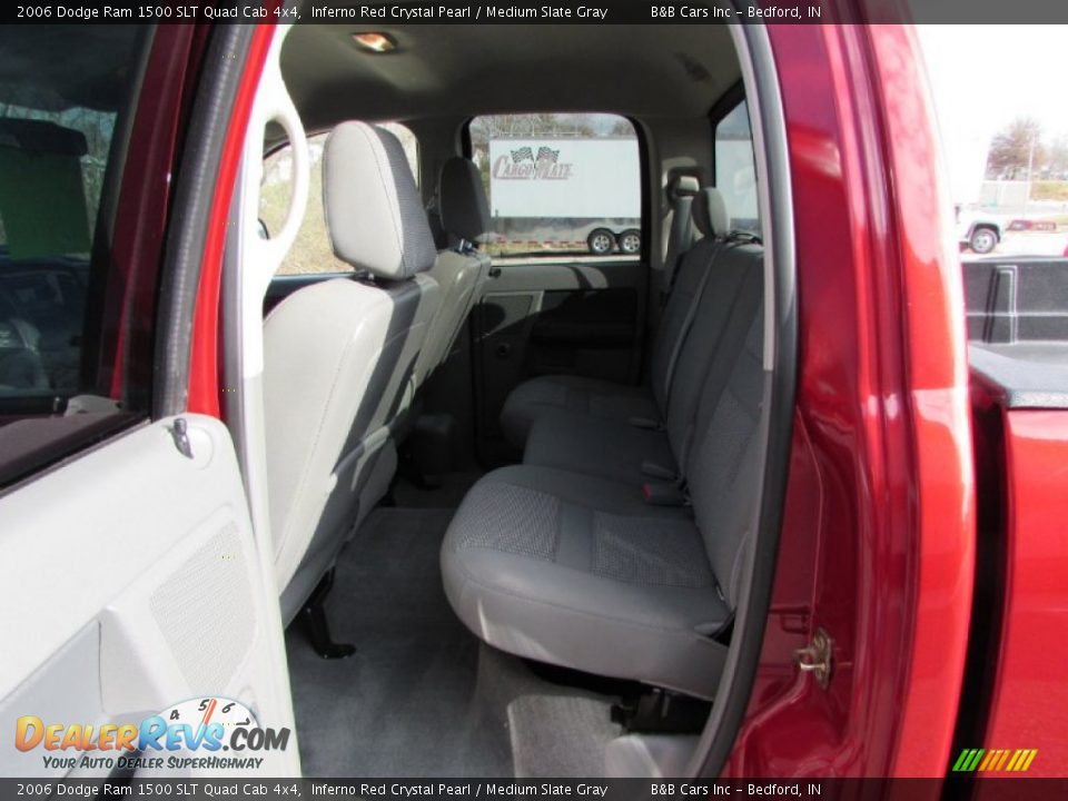 2006 Dodge Ram 1500 SLT Quad Cab 4x4 Inferno Red Crystal Pearl / Medium Slate Gray Photo #24