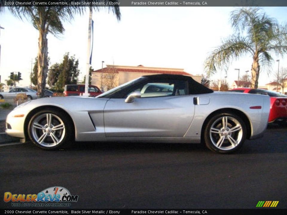2009 Chevrolet Corvette Convertible Blade Silver Metallic / Ebony Photo #1