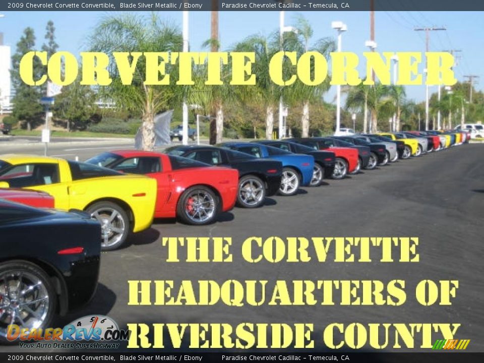 2009 Chevrolet Corvette Convertible Blade Silver Metallic / Ebony Photo #2
