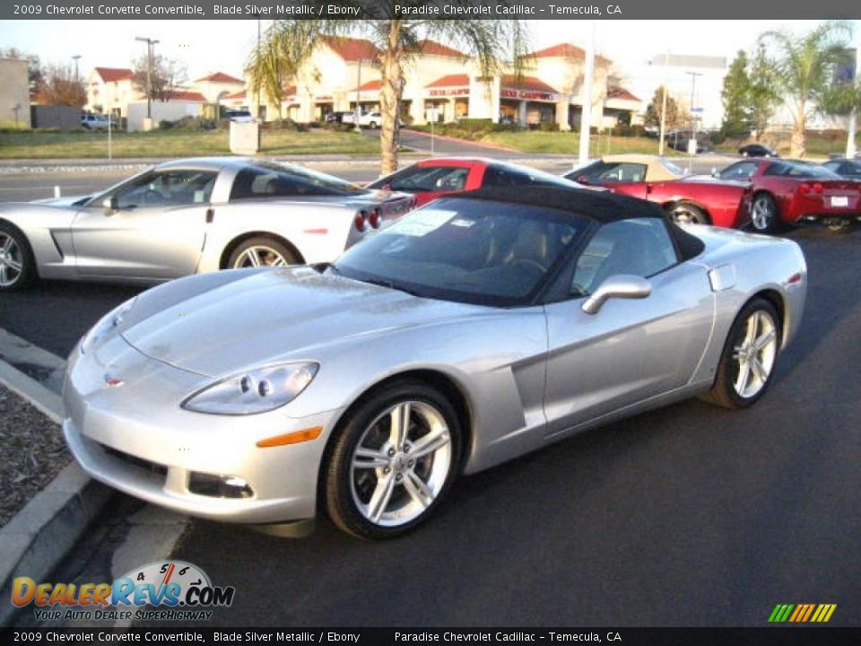 2009 Chevrolet Corvette Convertible Blade Silver Metallic / Ebony Photo #3