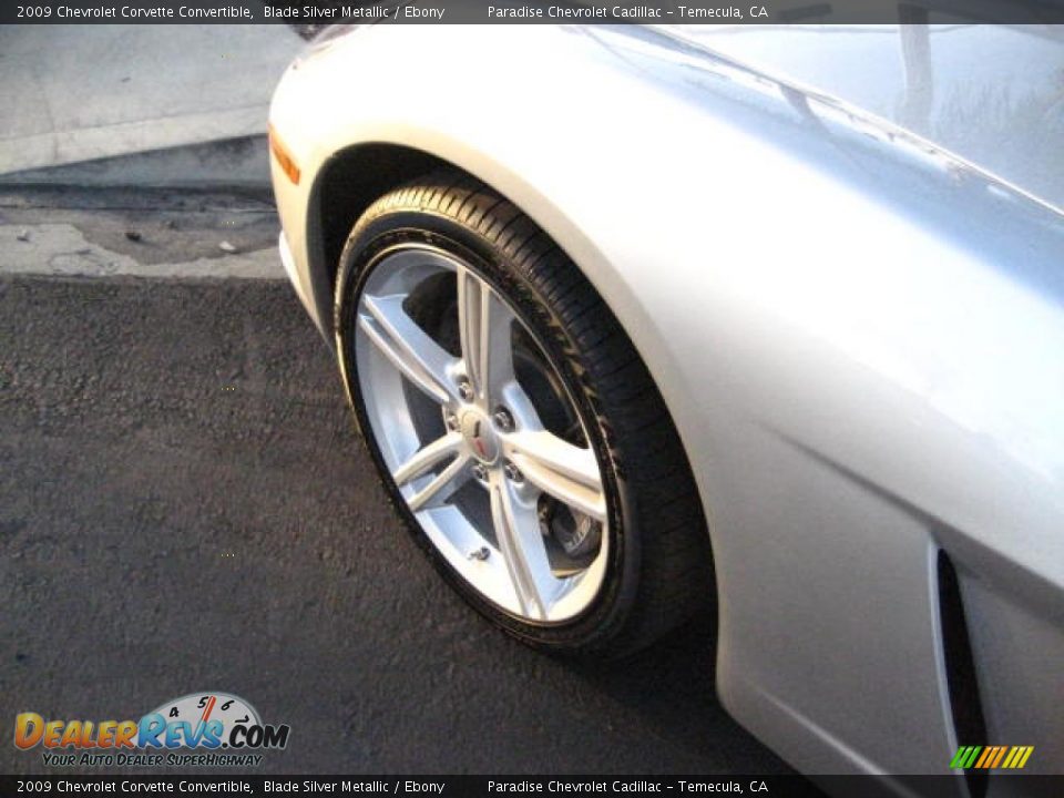 2009 Chevrolet Corvette Convertible Blade Silver Metallic / Ebony Photo #4