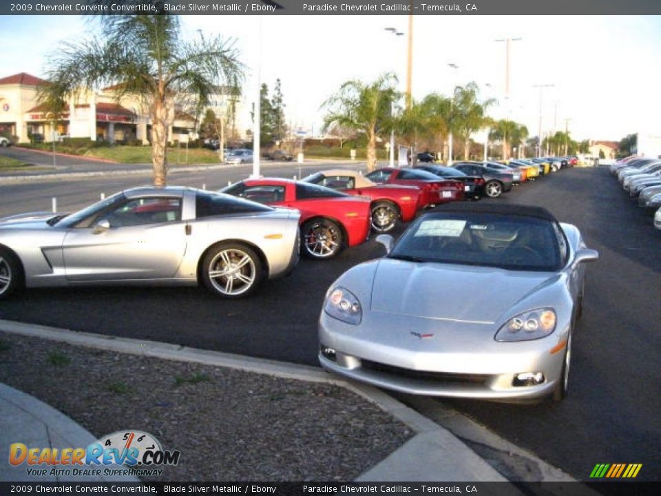 2009 Chevrolet Corvette Convertible Blade Silver Metallic / Ebony Photo #5