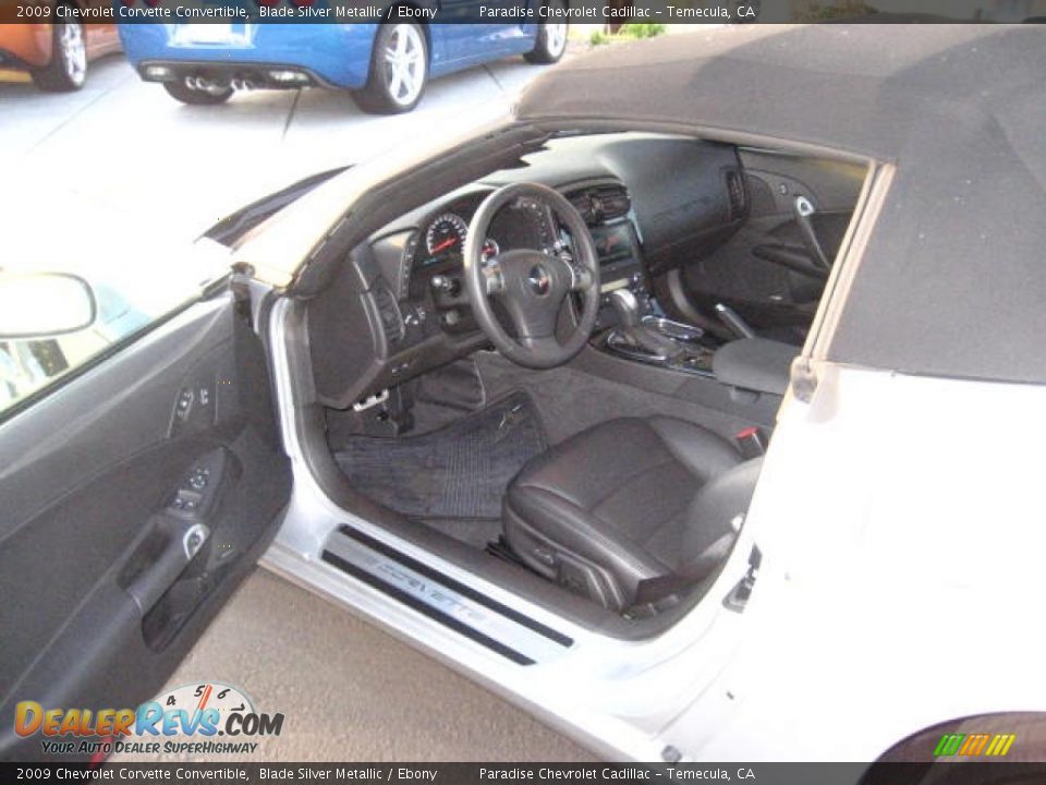 2009 Chevrolet Corvette Convertible Blade Silver Metallic / Ebony Photo #6