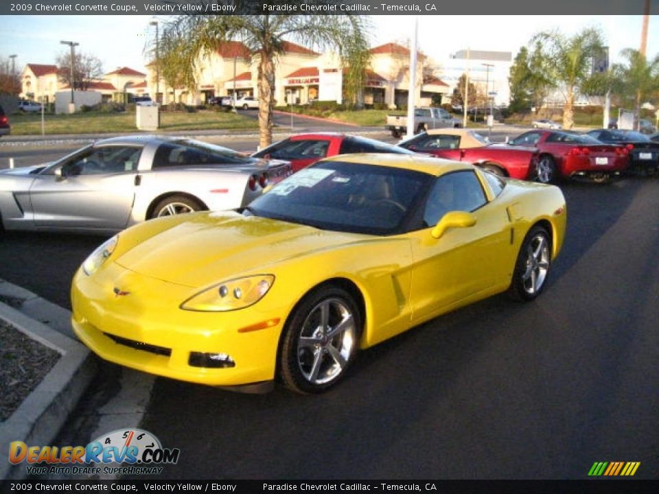 2009 Chevrolet Corvette Coupe Velocity Yellow / Ebony Photo #3