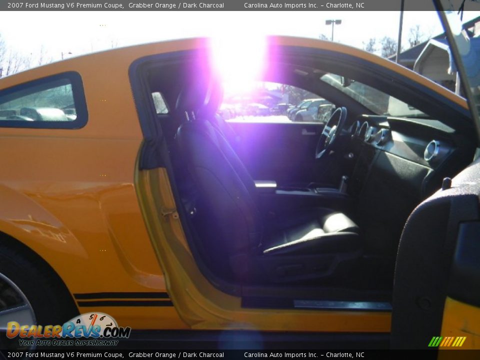 2007 Ford Mustang V6 Premium Coupe Grabber Orange / Dark Charcoal Photo #21