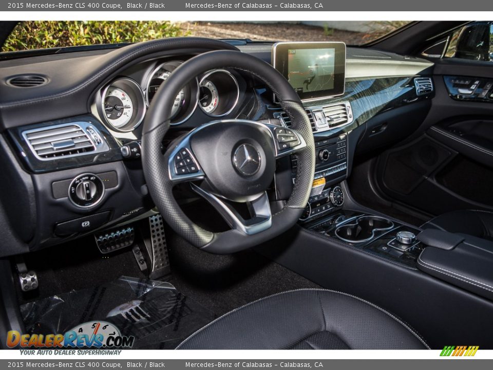 Black Interior - 2015 Mercedes-Benz CLS 400 Coupe Photo #5