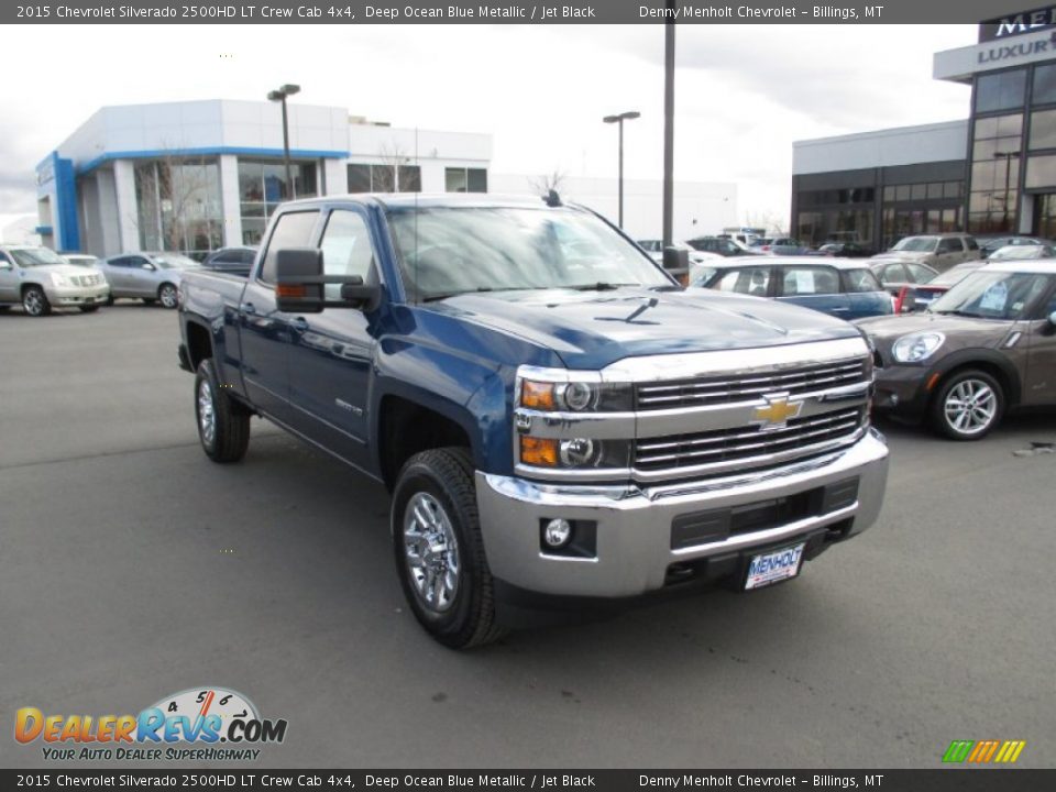 2015 Chevrolet Silverado 2500HD LT Crew Cab 4x4 Deep Ocean Blue Metallic / Jet Black Photo #1