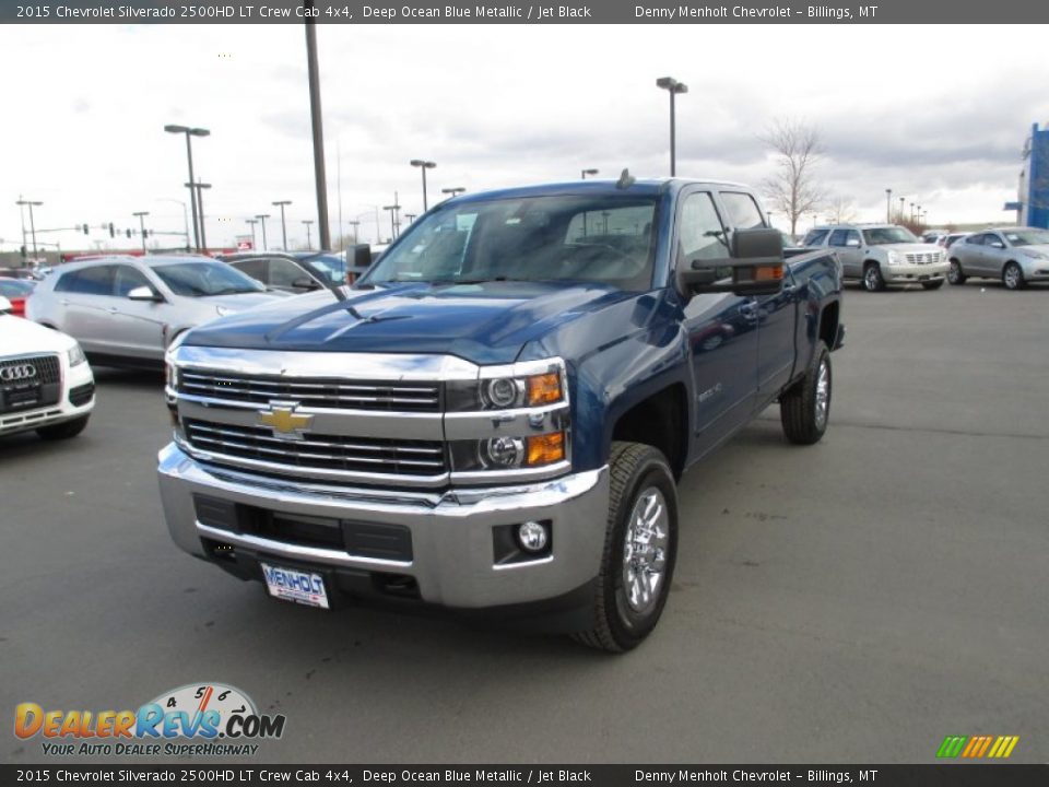 2015 Chevrolet Silverado 2500HD LT Crew Cab 4x4 Deep Ocean Blue Metallic / Jet Black Photo #2