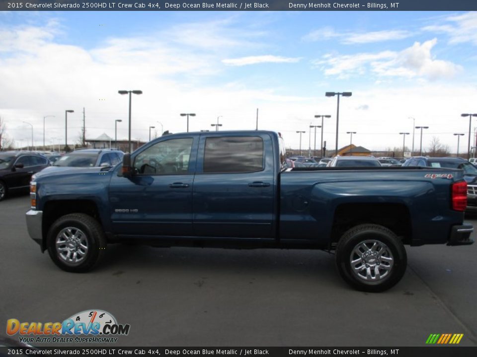 2015 Chevrolet Silverado 2500HD LT Crew Cab 4x4 Deep Ocean Blue Metallic / Jet Black Photo #3