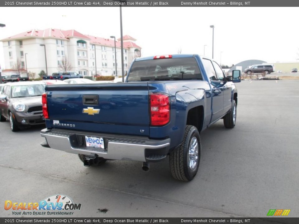 2015 Chevrolet Silverado 2500HD LT Crew Cab 4x4 Deep Ocean Blue Metallic / Jet Black Photo #6