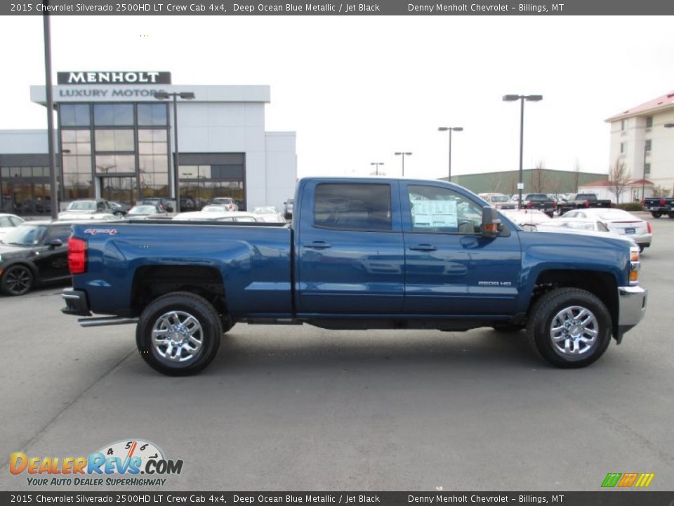 2015 Chevrolet Silverado 2500HD LT Crew Cab 4x4 Deep Ocean Blue Metallic / Jet Black Photo #7