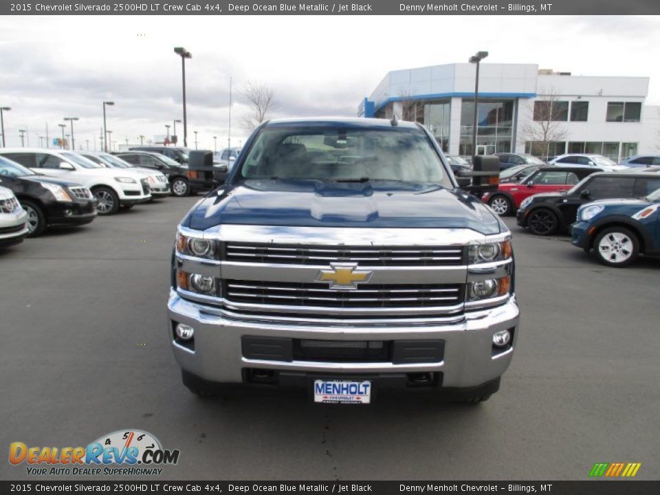 2015 Chevrolet Silverado 2500HD LT Crew Cab 4x4 Deep Ocean Blue Metallic / Jet Black Photo #8