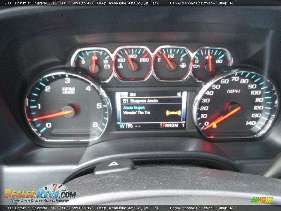 2015 Chevrolet Silverado 2500HD LT Crew Cab 4x4 Deep Ocean Blue Metallic / Jet Black Photo #12