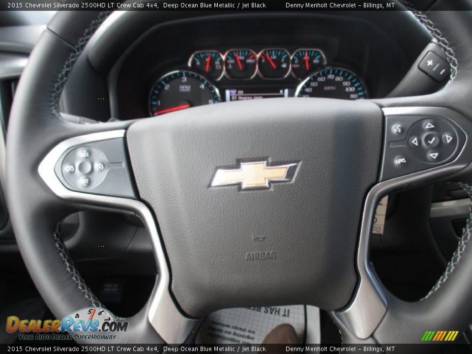2015 Chevrolet Silverado 2500HD LT Crew Cab 4x4 Deep Ocean Blue Metallic / Jet Black Photo #20