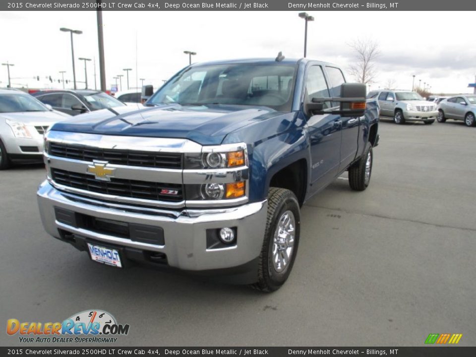 2015 Chevrolet Silverado 2500HD LT Crew Cab 4x4 Deep Ocean Blue Metallic / Jet Black Photo #2