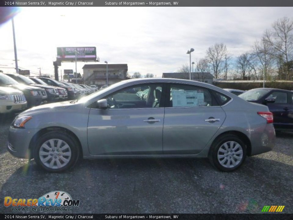 2014 Nissan Sentra SV Magnetic Gray / Charcoal Photo #6