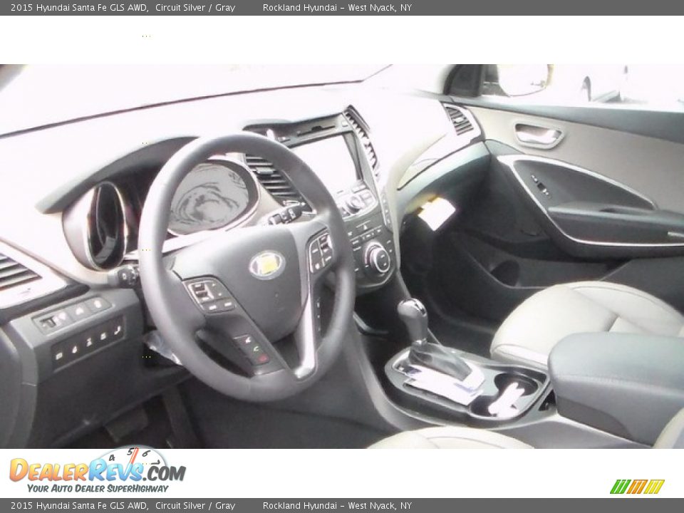 2015 Hyundai Santa Fe GLS AWD Circuit Silver / Gray Photo #4