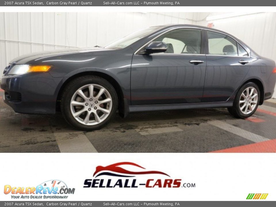 2007 Acura TSX Sedan Carbon Gray Pearl / Quartz Photo #1