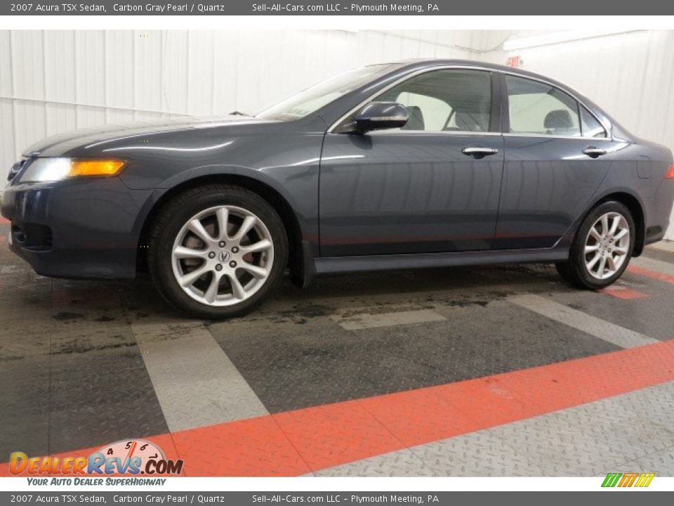 2007 Acura TSX Sedan Carbon Gray Pearl / Quartz Photo #2