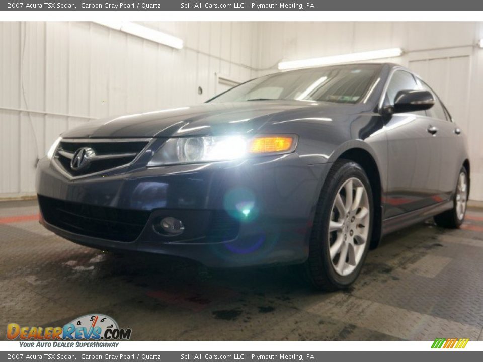 2007 Acura TSX Sedan Carbon Gray Pearl / Quartz Photo #3
