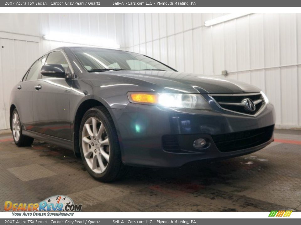 2007 Acura TSX Sedan Carbon Gray Pearl / Quartz Photo #5
